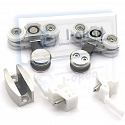 Комплект 01-61 на одну раздвижную дверь стекло 8-10 мм.