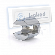 Полкодержатель 01-21 к стене с фиксацией для стекла 6-8 мм.