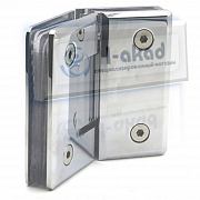 Петля 12-21 для стекла 8-10 мм. стекло-стекло 135°гр. Латунь