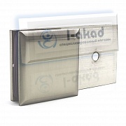 Коннектор 02-21 стена-стекло 8-10 мм. Угол крепления 180°гр.