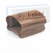 Соединитель 08-49 ПВХ для фигурного поручня 37*64 мм. КОРИЧНЕВЫЙ