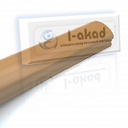 Поручень 08-29 ПВХ фигурный 37*64 мм. L=4000 mm. ОРЕХ ЗОЛОТОЙ