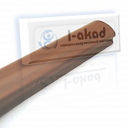 Поручень 08-30 ПВХ фигурный 37*64 мм. L=4000 mm. ОРЕХ