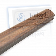 Поручень 08-31 ПВХ фигурный 37*64 мм. L=4000 mm. ДУБ РУСТИК