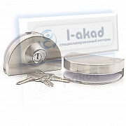 Комплект 05-66 без сверления ключ+ответная часть на стекло 10 мм.