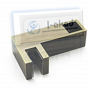 Держатель 03-14 под трубу 15х15 мм. на стекло 10-12 мм.  AISI 304