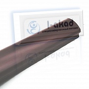 Поручень 08-35 ПВХ фигурный 37*64 мм. L=4000 mm. КАШТАН