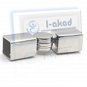 Держатель 05-05 под трубу 19х19 мм. регулируемый