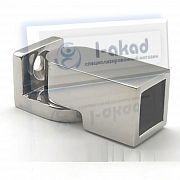 Держатель 12-31 под трубу 15х15 мм. поворотный Цинковый сплав