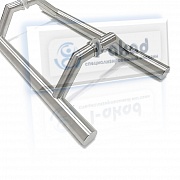 Ручка 08-70 для стекла 8-12 мм. 45°гр. 32*425*600 AISI 304