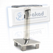 Стойка 09-07 на профильную трубу 40х40 мм. под плоский поручень