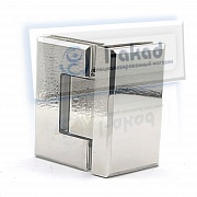 Петля 03-59 с фаской стекло-стекло 6-10 мм. угол крепежа 90°гр.