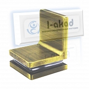 Коннектор 11-74 стена-стекло 6-10 мм. Угол крепления 90°гр.