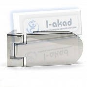 Петля 03-64 стена-стекло 8-10 мм. односторонний крепеж 90°гр.