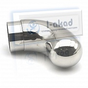Наконечник 09-11 для поручня под трубу Ø 50.8 мм. AISI 304