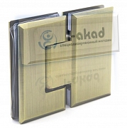 Петля 09-51 для стекла 8-10 мм. с фаской стекло-стекло угол 180°гр.