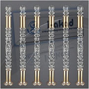 Заходной столб 07-48 акриловый 90*1150 для поручня